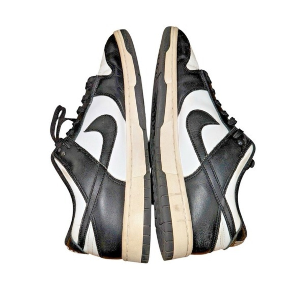 Nike Dunk Low Mens 11 Pre-Owend Sneakers White Black Panda DD1391-100 Leather